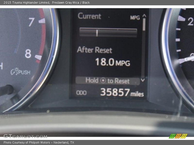 Predawn Gray Mica / Black 2015 Toyota Highlander Limited