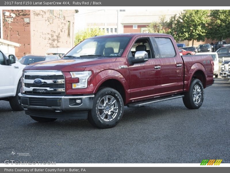 Ruby Red / Black 2017 Ford F150 Lariat SuperCrew 4X4