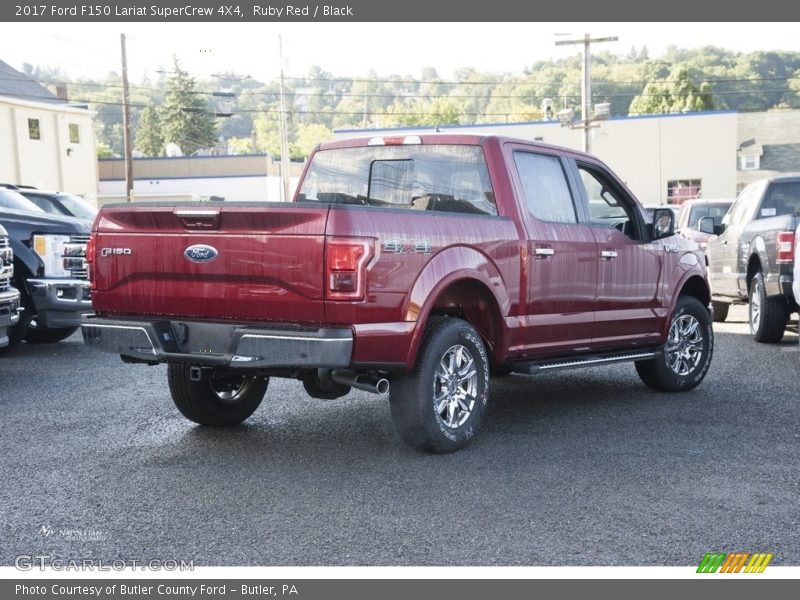 Ruby Red / Black 2017 Ford F150 Lariat SuperCrew 4X4