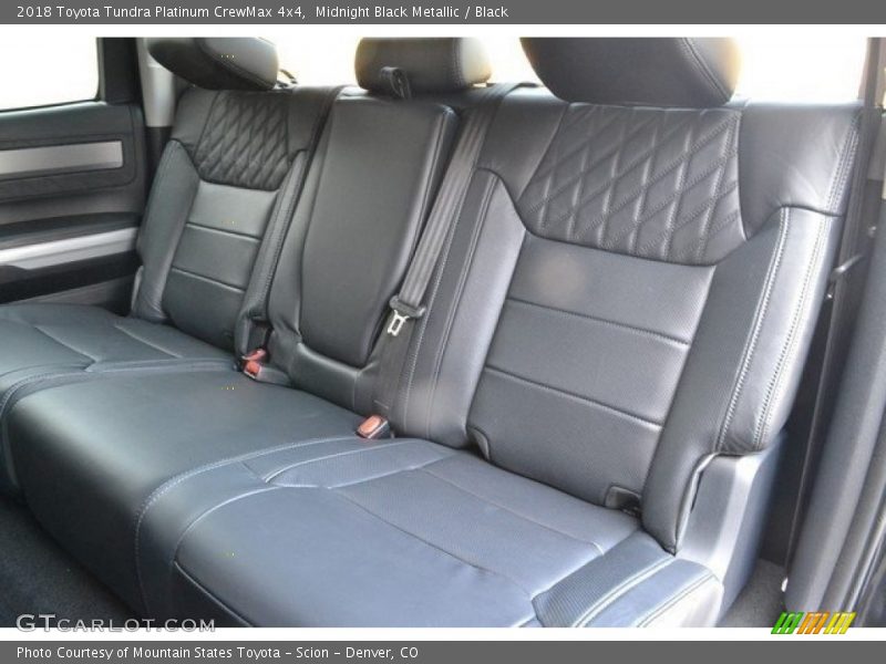 Rear Seat of 2018 Tundra Platinum CrewMax 4x4