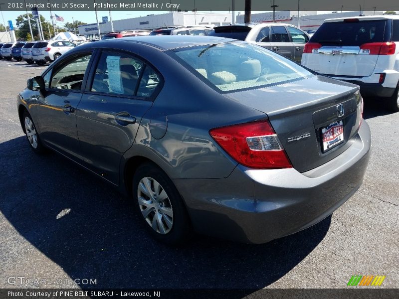 Polished Metal Metallic / Gray 2012 Honda Civic LX Sedan