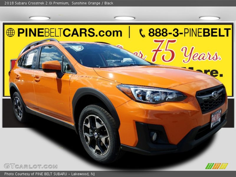 Sunshine Orange / Black 2018 Subaru Crosstrek 2.0i Premium