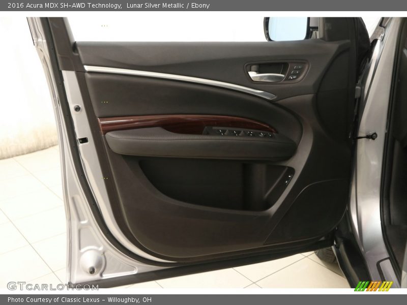 Lunar Silver Metallic / Ebony 2016 Acura MDX SH-AWD Technology