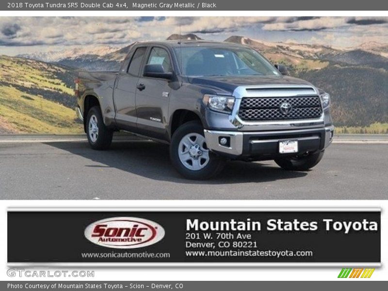 Magnetic Gray Metallic / Black 2018 Toyota Tundra SR5 Double Cab 4x4