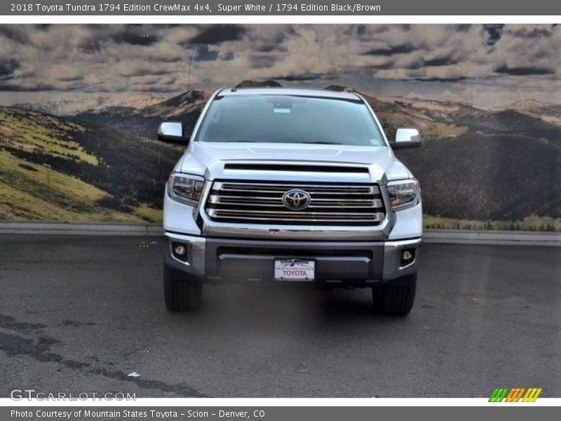 Super White / 1794 Edition Black/Brown 2018 Toyota Tundra 1794 Edition CrewMax 4x4