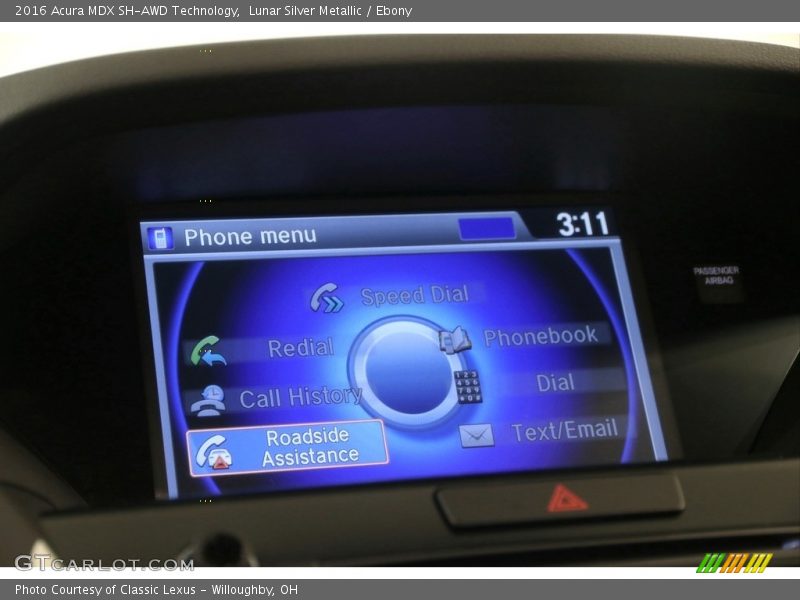 Lunar Silver Metallic / Ebony 2016 Acura MDX SH-AWD Technology