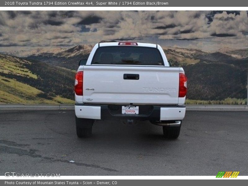 Super White / 1794 Edition Black/Brown 2018 Toyota Tundra 1794 Edition CrewMax 4x4