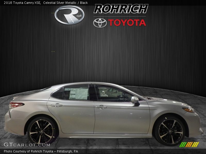 Celestial Silver Metallic / Black 2018 Toyota Camry XSE