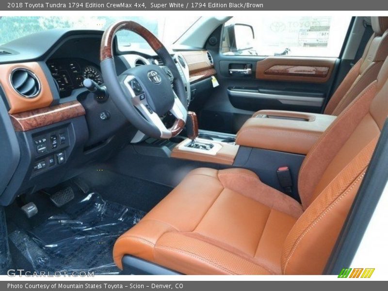 Front Seat of 2018 Tundra 1794 Edition CrewMax 4x4