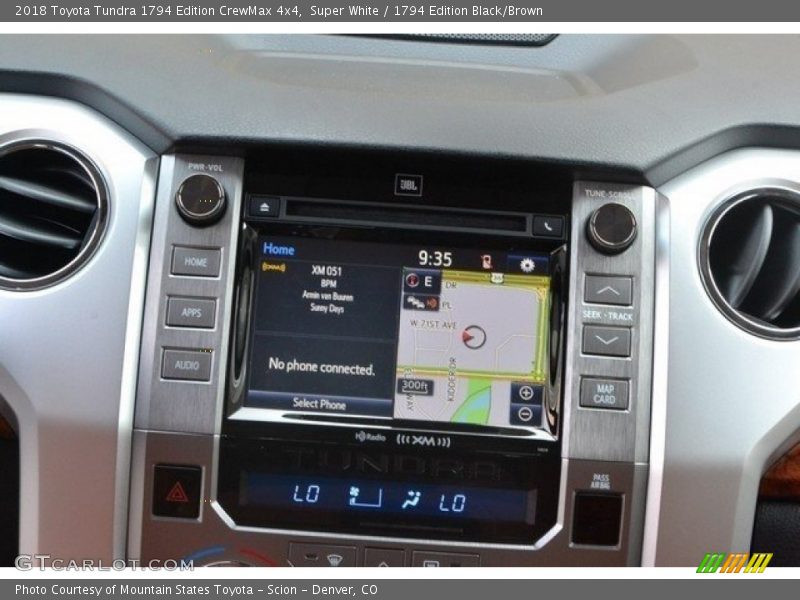 Navigation of 2018 Tundra 1794 Edition CrewMax 4x4