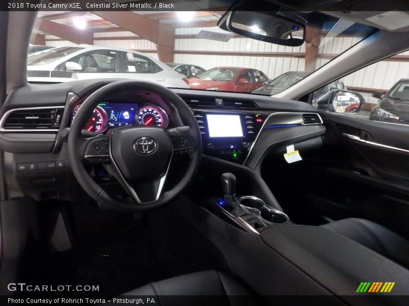 Celestial Silver Metallic / Black 2018 Toyota Camry XSE