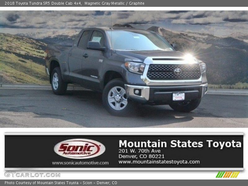 Magnetic Gray Metallic / Graphite 2018 Toyota Tundra SR5 Double Cab 4x4