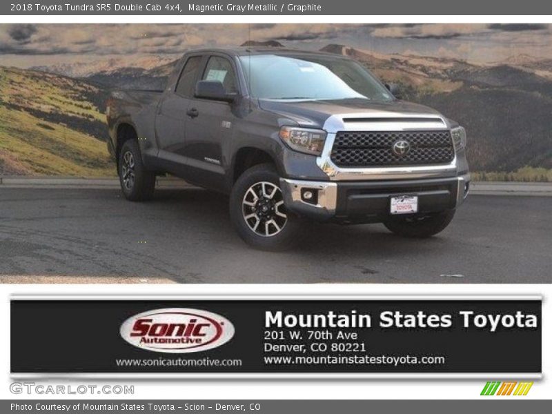 Magnetic Gray Metallic / Graphite 2018 Toyota Tundra SR5 Double Cab 4x4