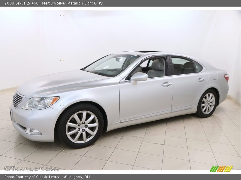 Mercury Silver Metallic / Light Gray 2008 Lexus LS 460