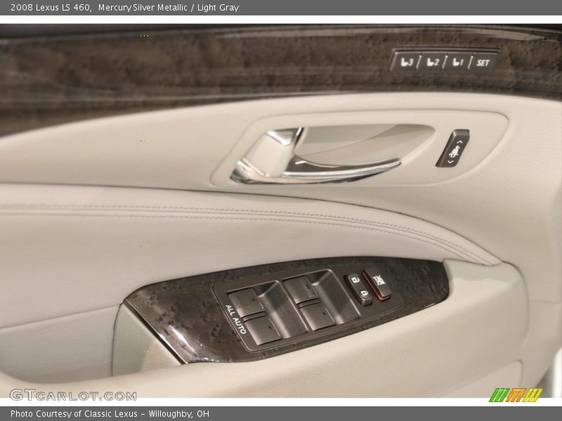 Mercury Silver Metallic / Light Gray 2008 Lexus LS 460