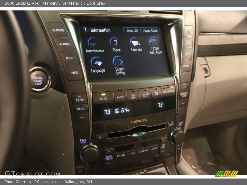 Mercury Silver Metallic / Light Gray 2008 Lexus LS 460