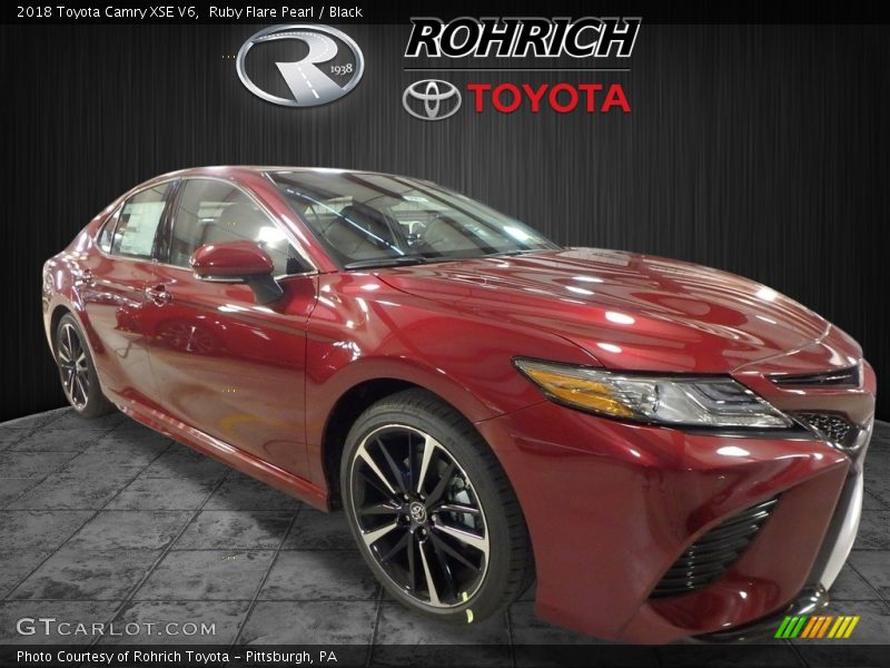 Ruby Flare Pearl / Black 2018 Toyota Camry XSE V6