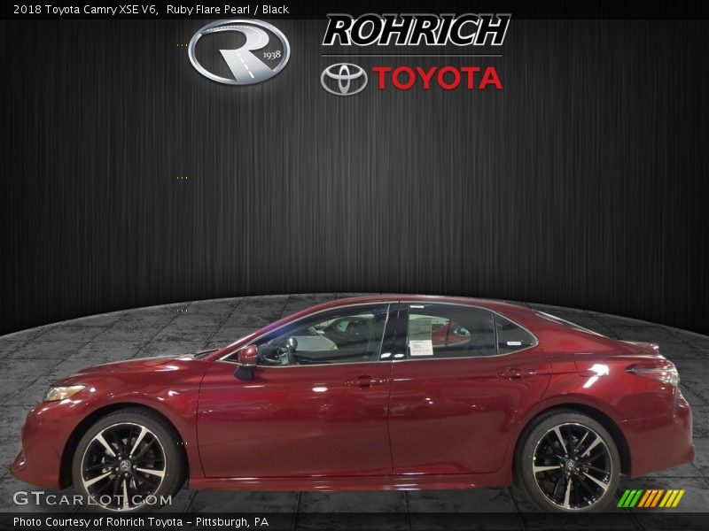 Ruby Flare Pearl / Black 2018 Toyota Camry XSE V6