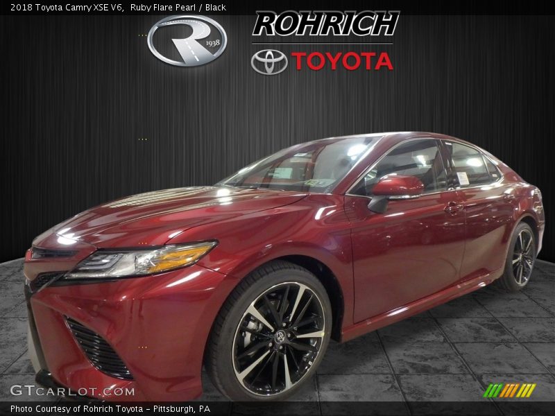 Ruby Flare Pearl / Black 2018 Toyota Camry XSE V6