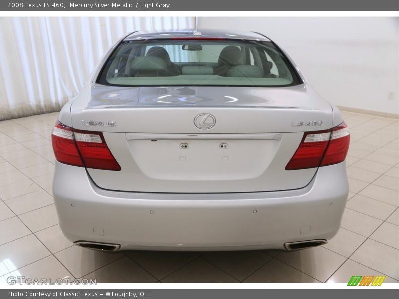 Mercury Silver Metallic / Light Gray 2008 Lexus LS 460