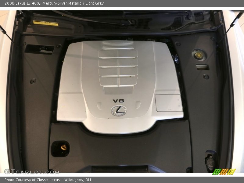 Mercury Silver Metallic / Light Gray 2008 Lexus LS 460