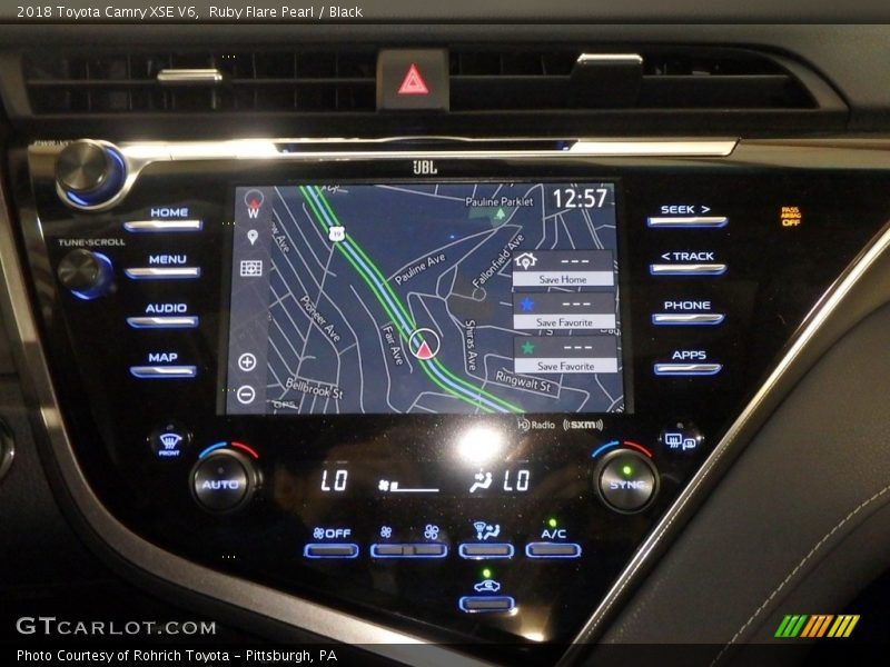 Ruby Flare Pearl / Black 2018 Toyota Camry XSE V6