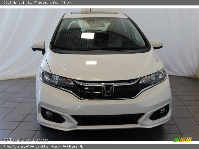 White Orchid Pearl / Black 2018 Honda Fit EX