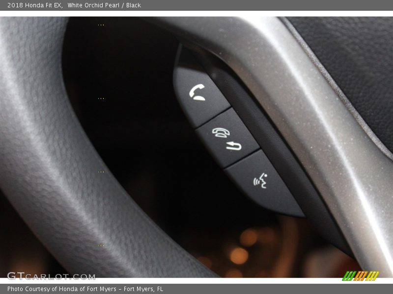 White Orchid Pearl / Black 2018 Honda Fit EX