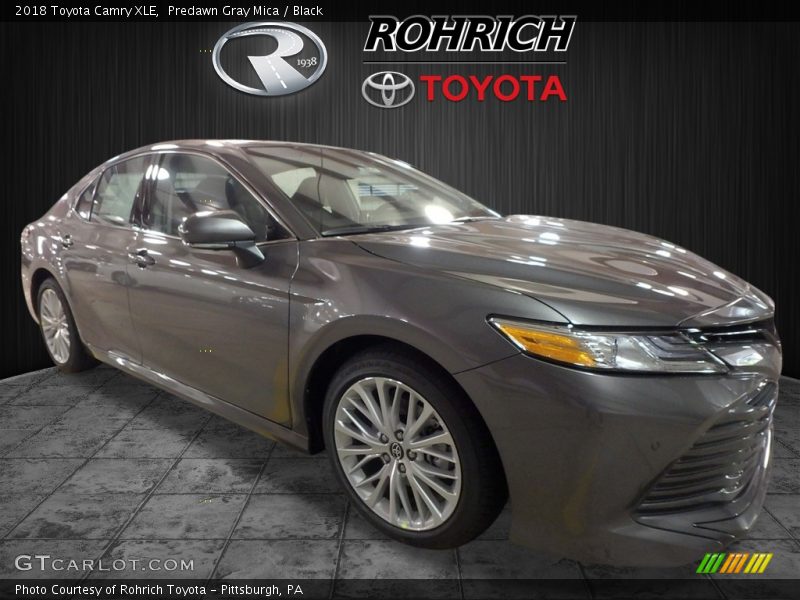 Predawn Gray Mica / Black 2018 Toyota Camry XLE