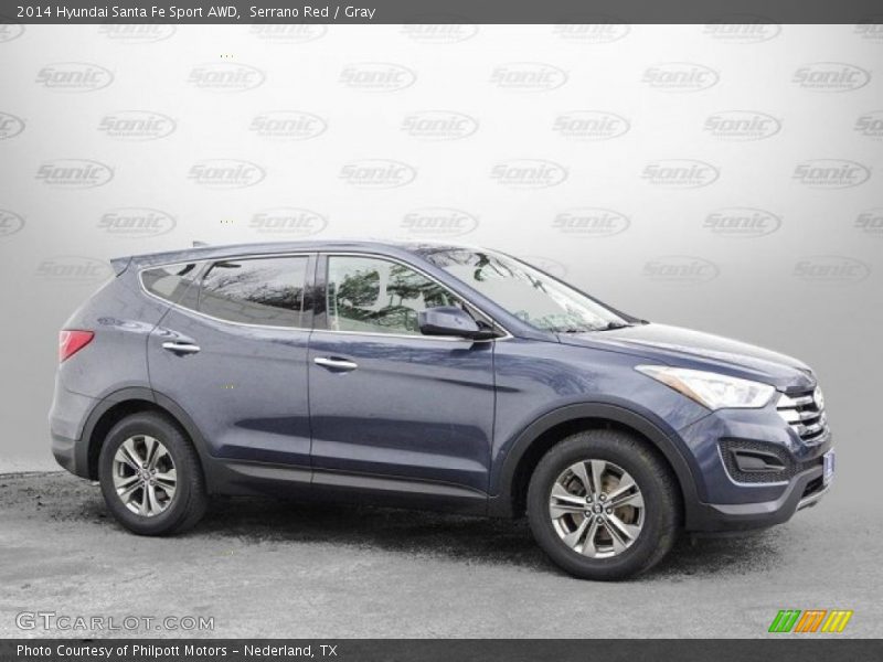 Serrano Red / Gray 2014 Hyundai Santa Fe Sport AWD