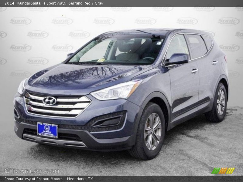 Serrano Red / Gray 2014 Hyundai Santa Fe Sport AWD