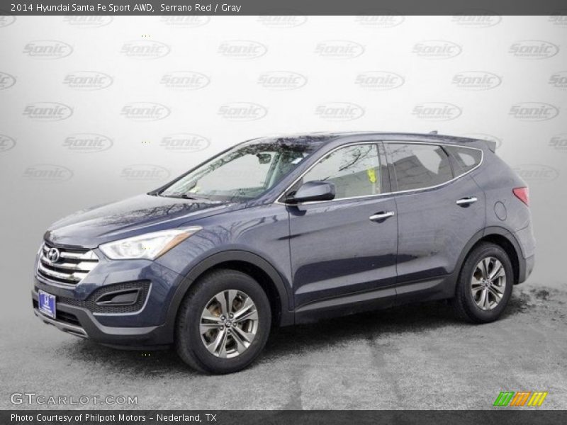 Serrano Red / Gray 2014 Hyundai Santa Fe Sport AWD