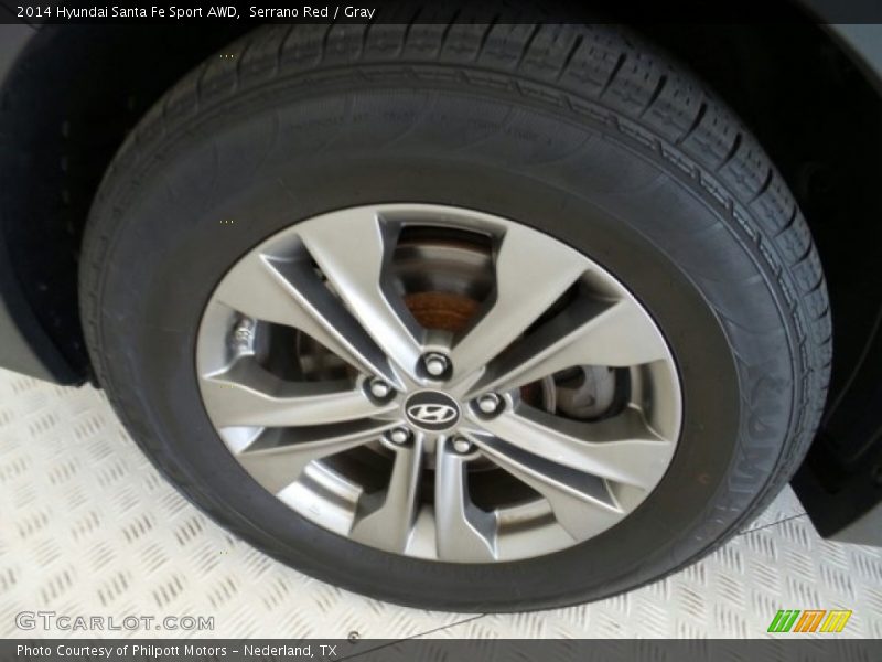Serrano Red / Gray 2014 Hyundai Santa Fe Sport AWD