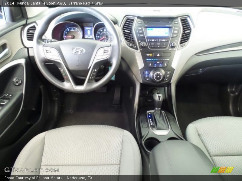 Serrano Red / Gray 2014 Hyundai Santa Fe Sport AWD