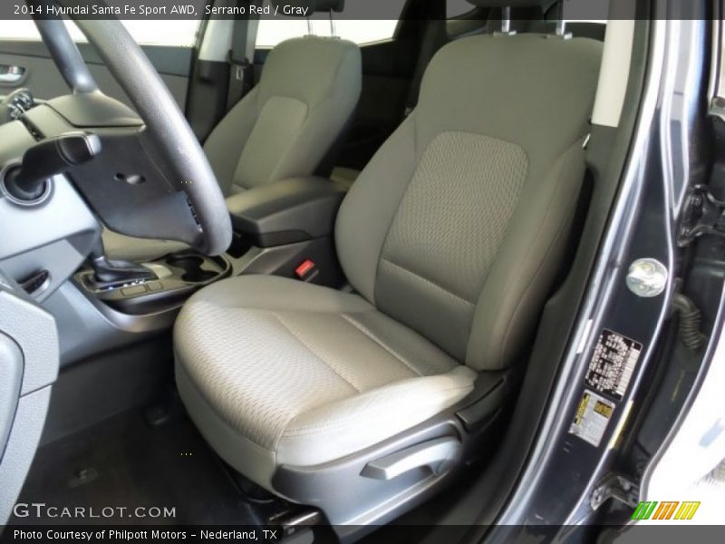 Serrano Red / Gray 2014 Hyundai Santa Fe Sport AWD