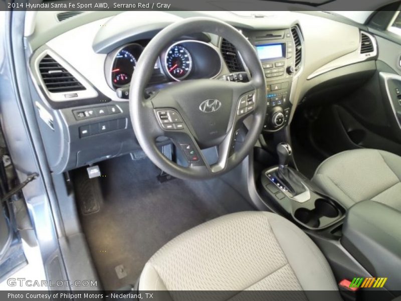 Serrano Red / Gray 2014 Hyundai Santa Fe Sport AWD