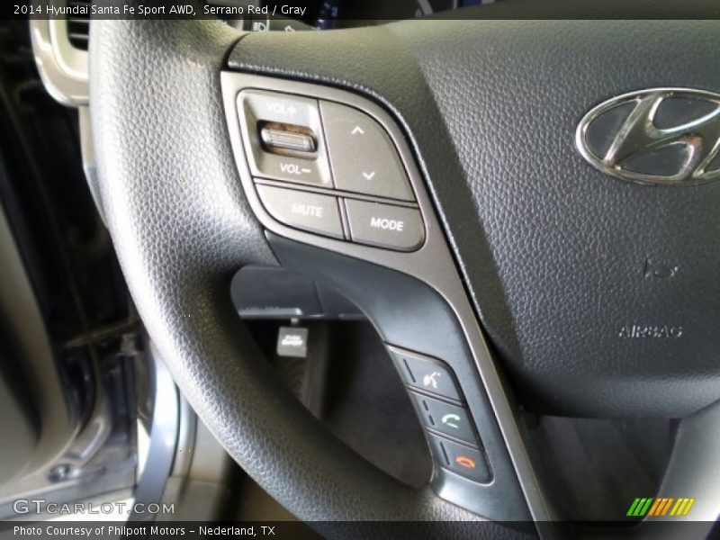 Serrano Red / Gray 2014 Hyundai Santa Fe Sport AWD