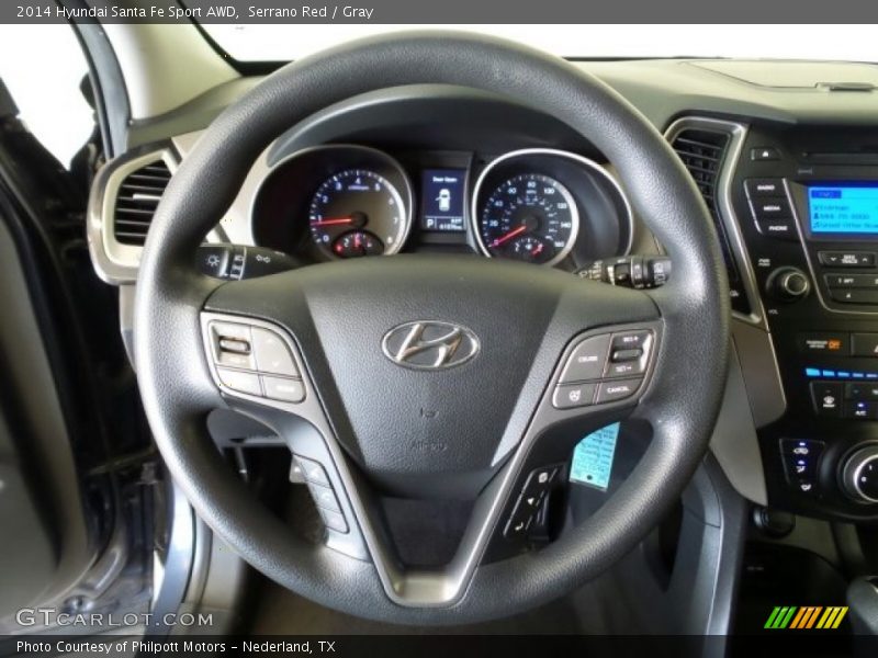 Serrano Red / Gray 2014 Hyundai Santa Fe Sport AWD