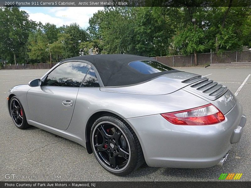 Arctic Silver Metallic / Black 2006 Porsche 911 Carrera S Cabriolet