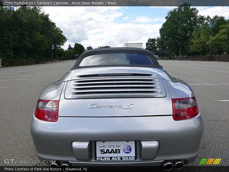 Arctic Silver Metallic / Black 2006 Porsche 911 Carrera S Cabriolet