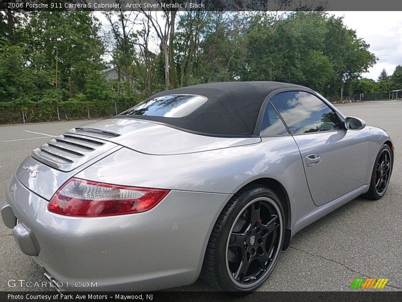 Arctic Silver Metallic / Black 2006 Porsche 911 Carrera S Cabriolet