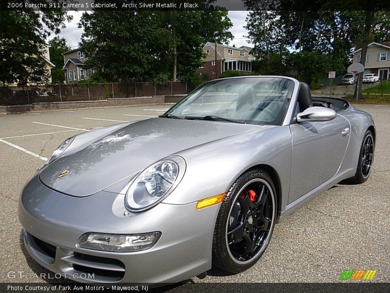 Arctic Silver Metallic / Black 2006 Porsche 911 Carrera S Cabriolet