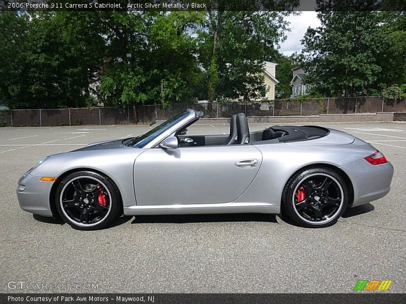 Arctic Silver Metallic / Black 2006 Porsche 911 Carrera S Cabriolet