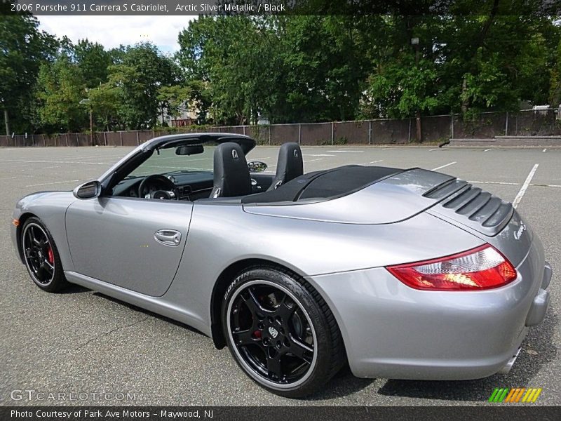 Arctic Silver Metallic / Black 2006 Porsche 911 Carrera S Cabriolet