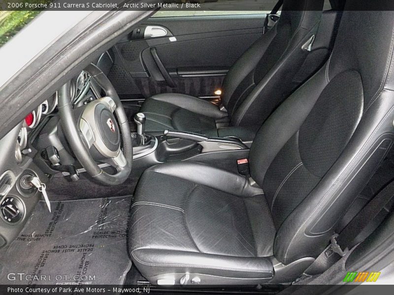 Arctic Silver Metallic / Black 2006 Porsche 911 Carrera S Cabriolet