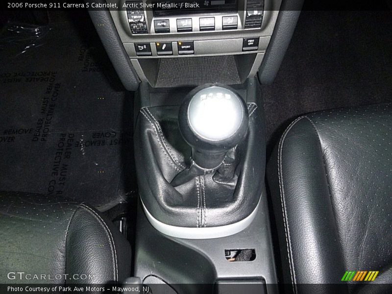Arctic Silver Metallic / Black 2006 Porsche 911 Carrera S Cabriolet