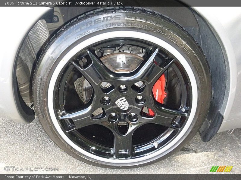 Arctic Silver Metallic / Black 2006 Porsche 911 Carrera S Cabriolet
