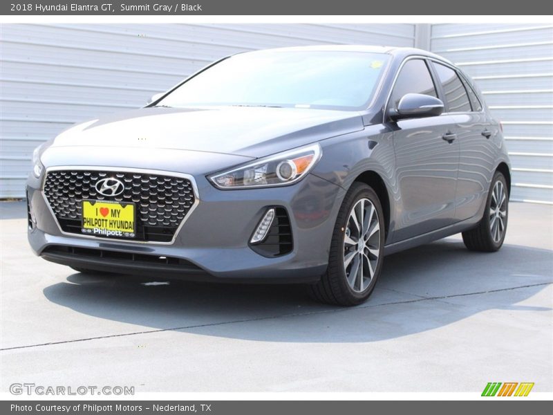Summit Gray / Black 2018 Hyundai Elantra GT