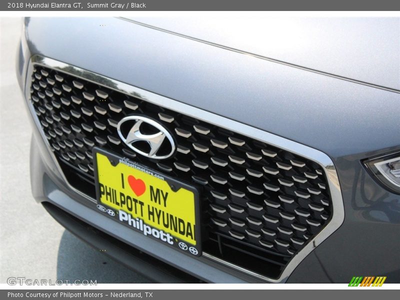 Summit Gray / Black 2018 Hyundai Elantra GT