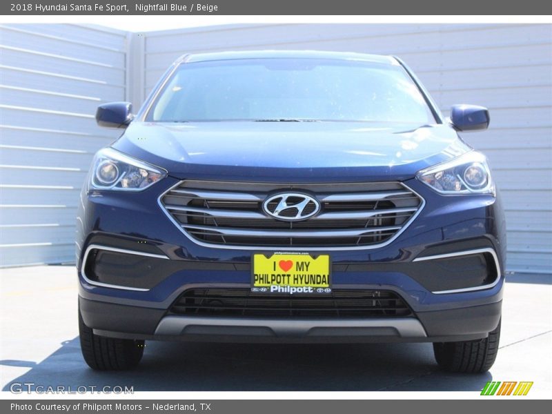 Nightfall Blue / Beige 2018 Hyundai Santa Fe Sport
